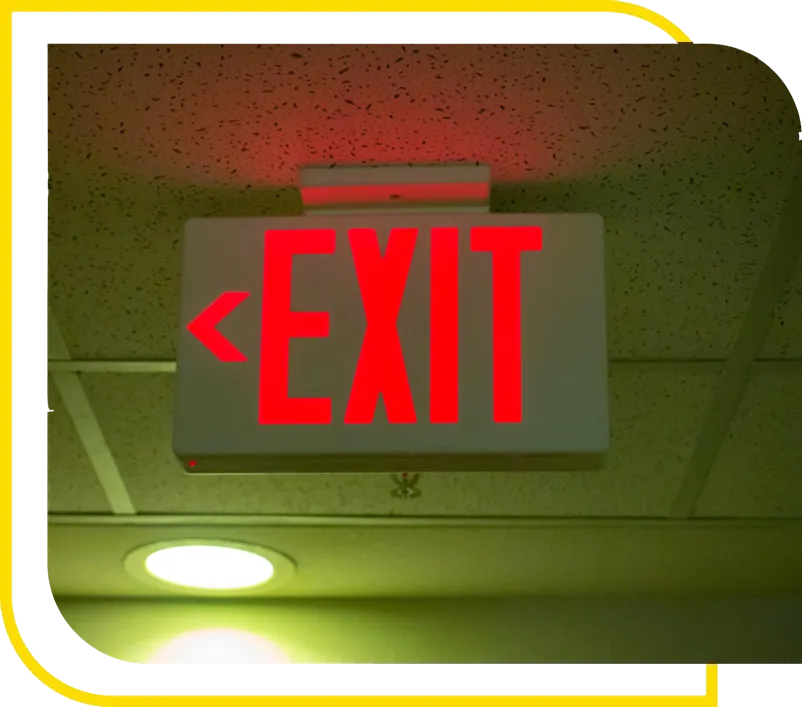 LED emergency and exit lighting